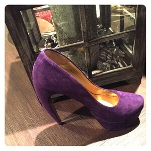 Walter Steiger Platform Suede Pumps